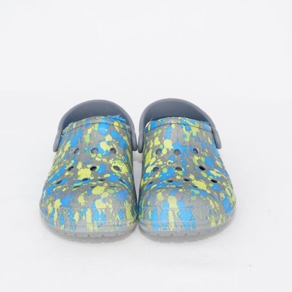 Crocs Blue & Green Slip-on Shoes, Size 11 (Children) - Picture 4 of 7